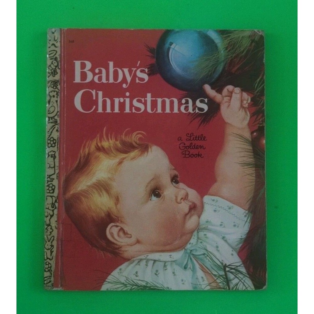 BABY'S FIRST CHRISTMAS LITTLE GOLDEN BOOK FIRST ED "A" 1959 #368 ELOISE WILKIN